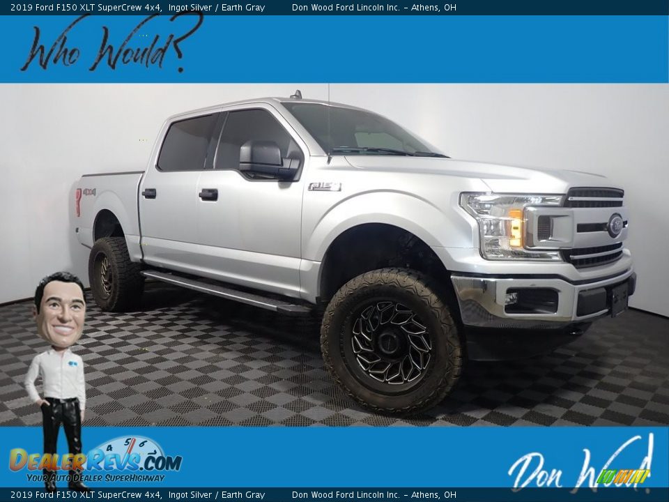 2019 Ford F150 XLT SuperCrew 4x4 Ingot Silver / Earth Gray Photo #1