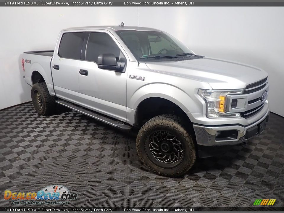 2019 Ford F150 XLT SuperCrew 4x4 Ingot Silver / Earth Gray Photo #3