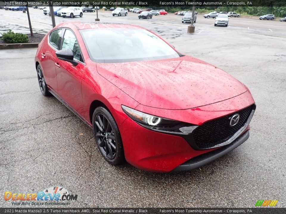 2021 Mazda Mazda3 2.5 Turbo Hatchback AWD Soul Red Crystal Metallic / Black Photo #3