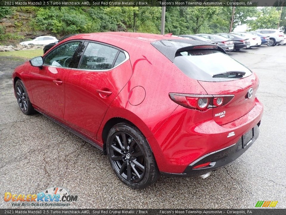 2021 Mazda Mazda3 2.5 Turbo Hatchback AWD Soul Red Crystal Metallic / Black Photo #7