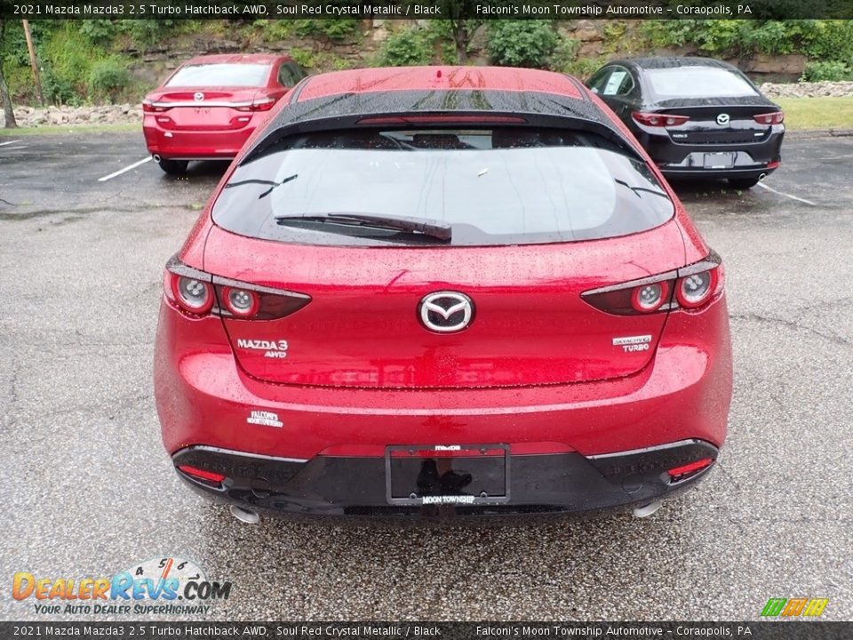 2021 Mazda Mazda3 2.5 Turbo Hatchback AWD Soul Red Crystal Metallic / Black Photo #8