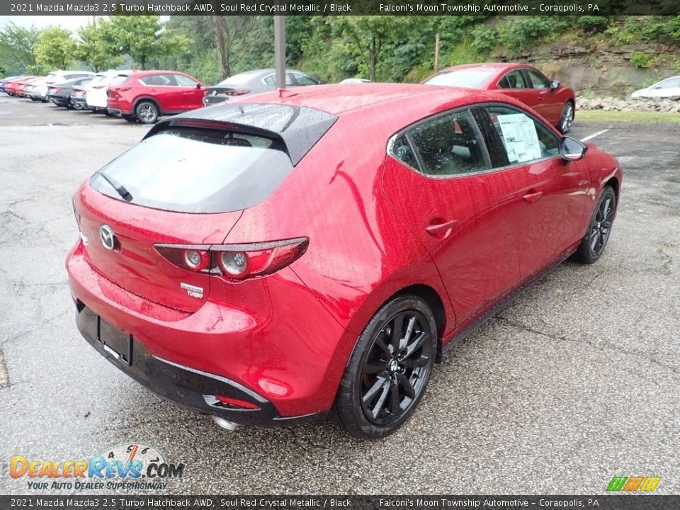 2021 Mazda Mazda3 2.5 Turbo Hatchback AWD Soul Red Crystal Metallic / Black Photo #9