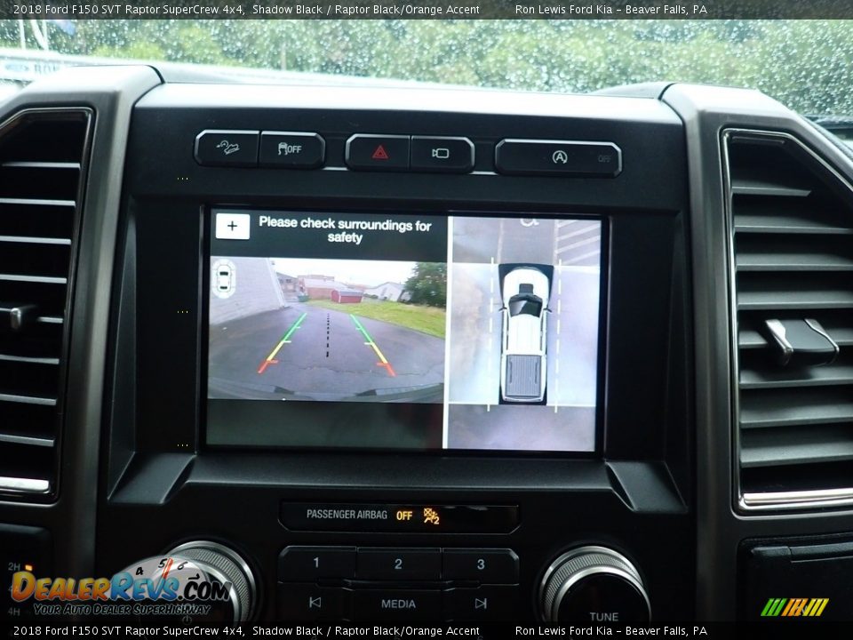2018 Ford F150 SVT Raptor SuperCrew 4x4 Shadow Black / Raptor Black/Orange Accent Photo #19