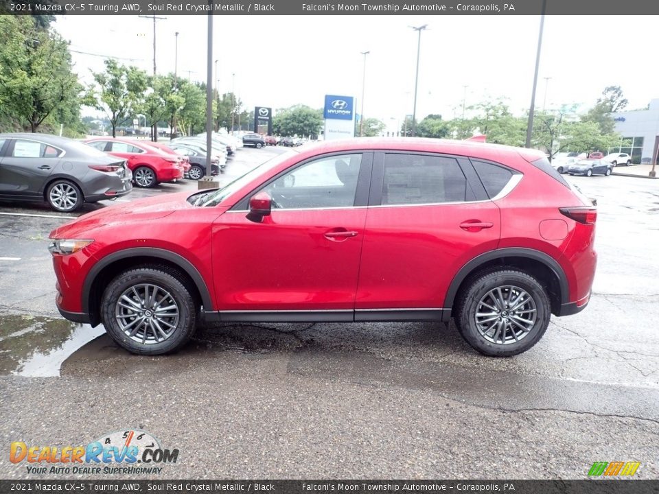 2021 Mazda CX-5 Touring AWD Soul Red Crystal Metallic / Black Photo #6