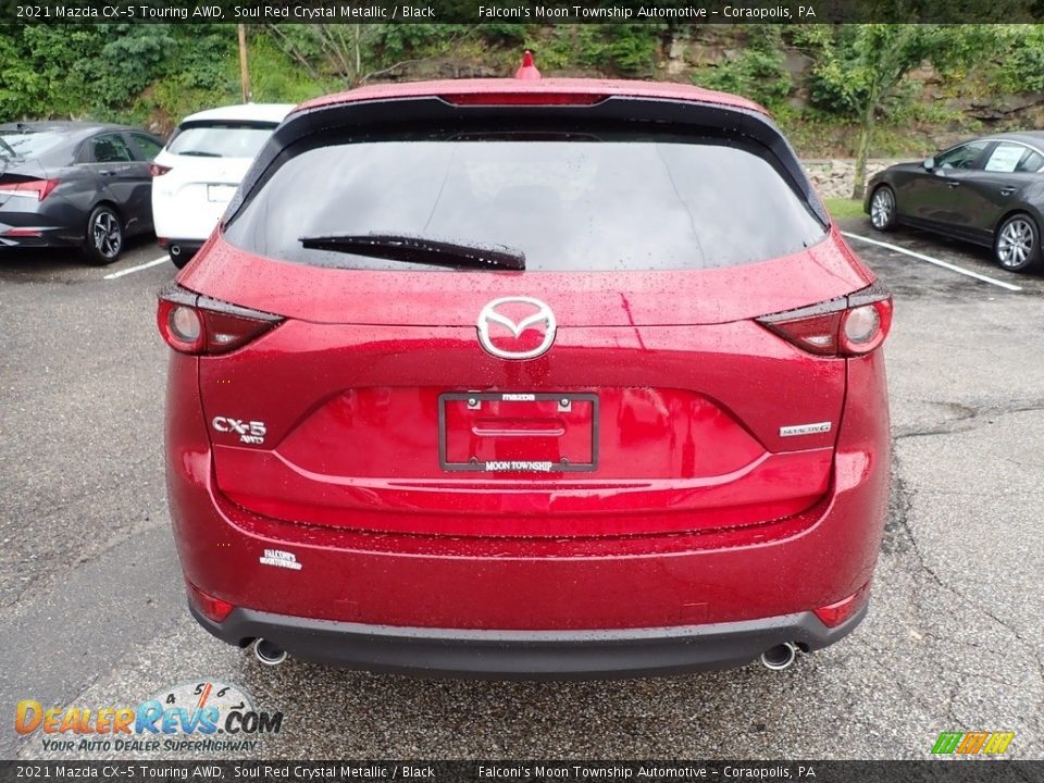 2021 Mazda CX-5 Touring AWD Soul Red Crystal Metallic / Black Photo #8