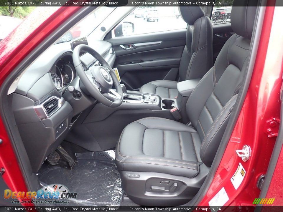 Black Interior - 2021 Mazda CX-5 Touring AWD Photo #14