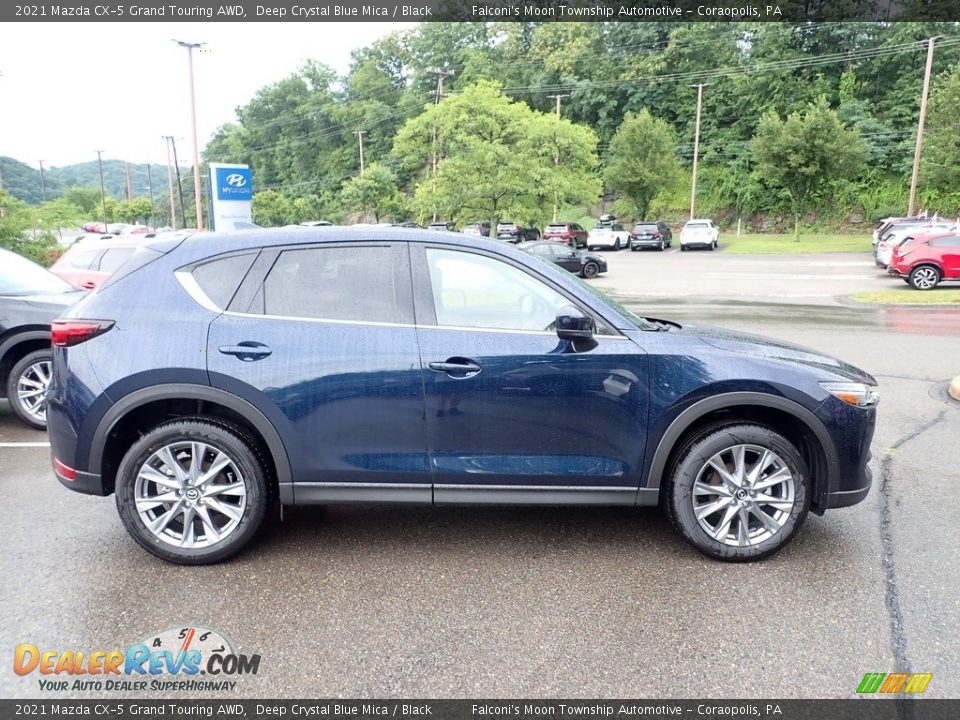 2021 Mazda CX-5 Grand Touring AWD Deep Crystal Blue Mica / Black Photo #1