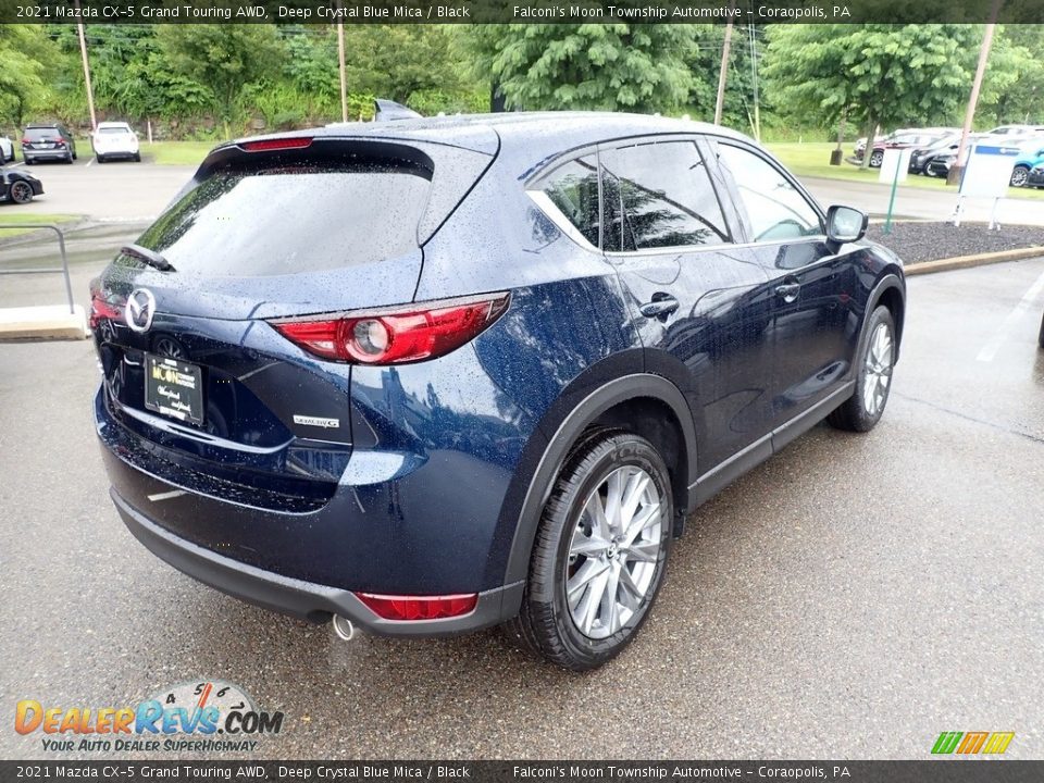 2021 Mazda CX-5 Grand Touring AWD Deep Crystal Blue Mica / Black Photo #2