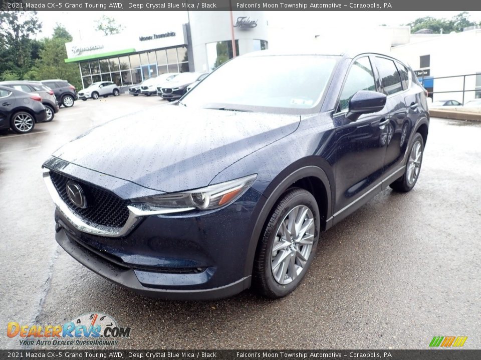 2021 Mazda CX-5 Grand Touring AWD Deep Crystal Blue Mica / Black Photo #5