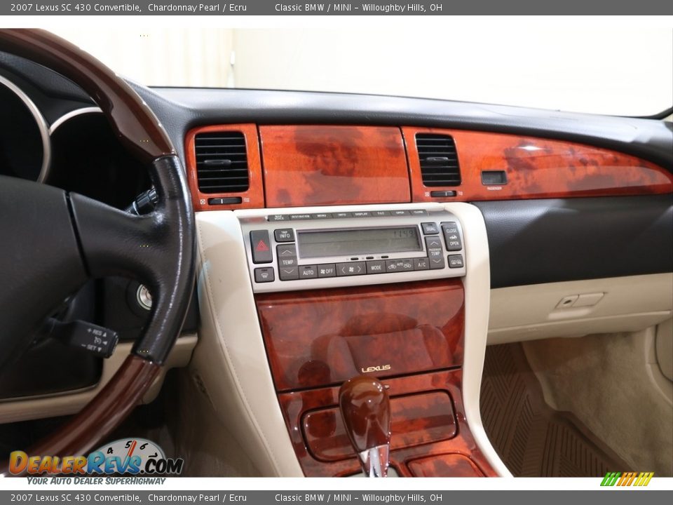 2007 Lexus SC 430 Convertible Chardonnay Pearl / Ecru Photo #10