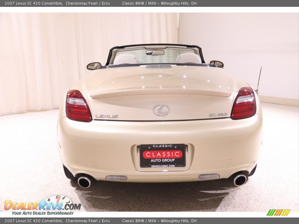 2007 Lexus SC 430 Convertible Chardonnay Pearl / Ecru Photo #24