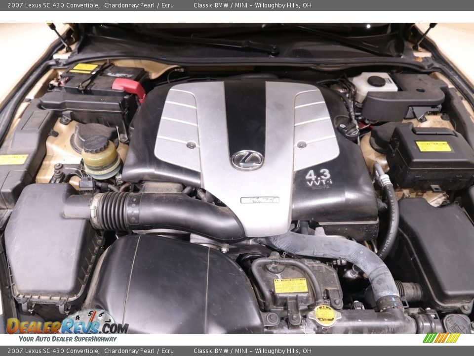 2007 Lexus SC 430 Convertible 4.3 Liter DOHC 32-Valve VVT-i V8 Engine Photo #25