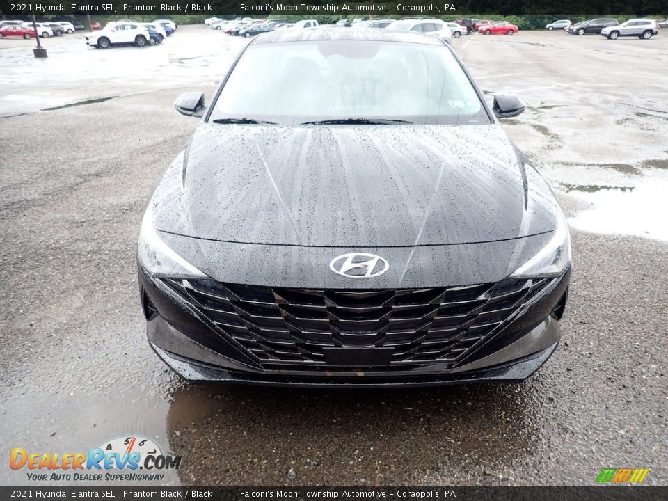 2021 Hyundai Elantra SEL Phantom Black / Black Photo #4