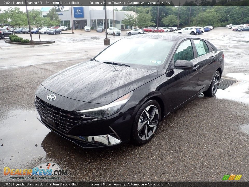 2021 Hyundai Elantra SEL Phantom Black / Black Photo #5