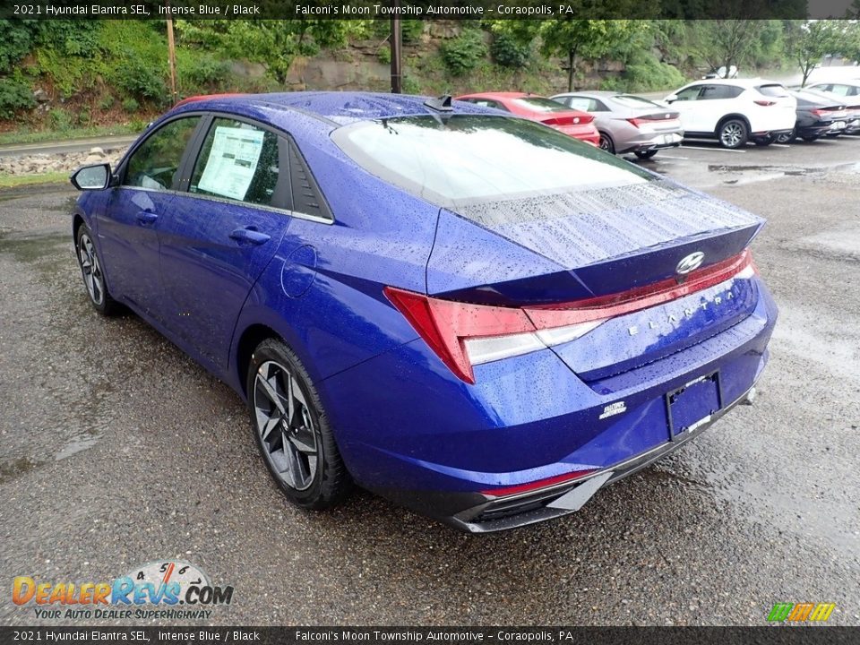 2021 Hyundai Elantra SEL Intense Blue / Black Photo #7