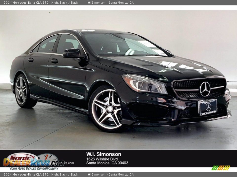 2014 Mercedes-Benz CLA 250 Night Black / Black Photo #1