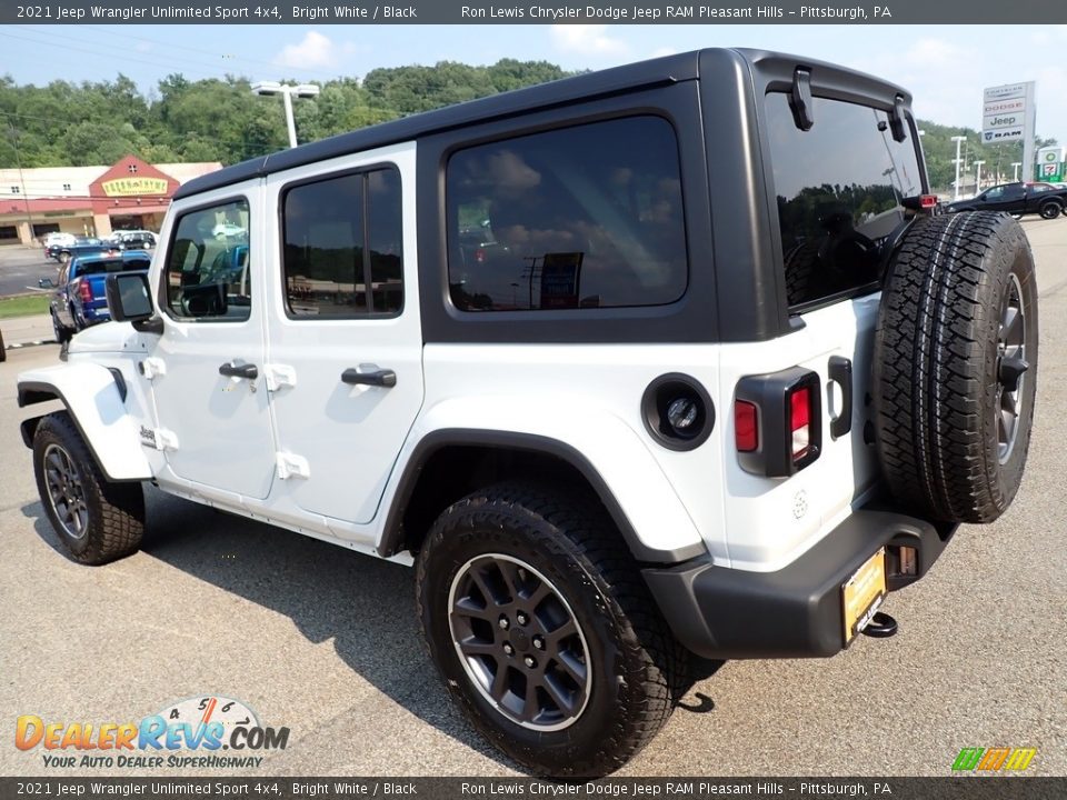 2021 Jeep Wrangler Unlimited Sport 4x4 Bright White / Black Photo #3