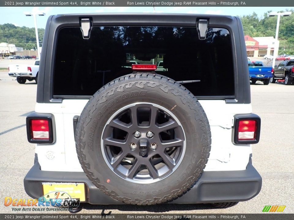 2021 Jeep Wrangler Unlimited Sport 4x4 Bright White / Black Photo #4