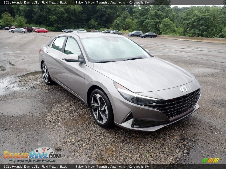 2021 Hyundai Elantra SEL Fluid Metal / Black Photo #3