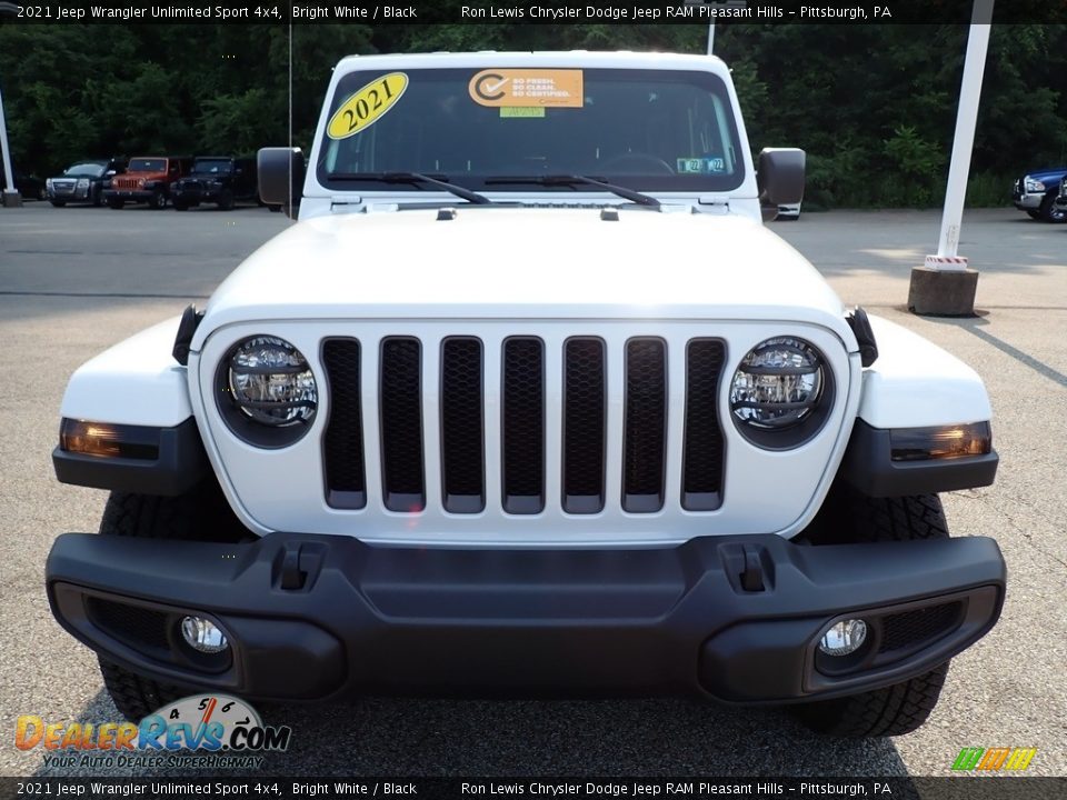 2021 Jeep Wrangler Unlimited Sport 4x4 Bright White / Black Photo #9