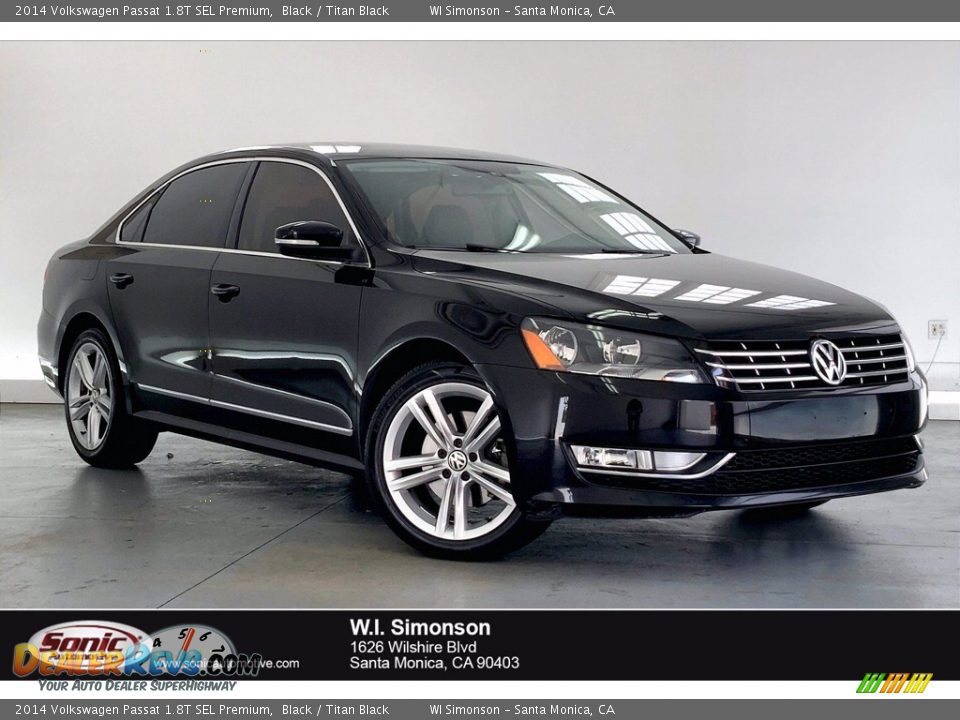 2014 Volkswagen Passat 1.8T SEL Premium Black / Titan Black Photo #1