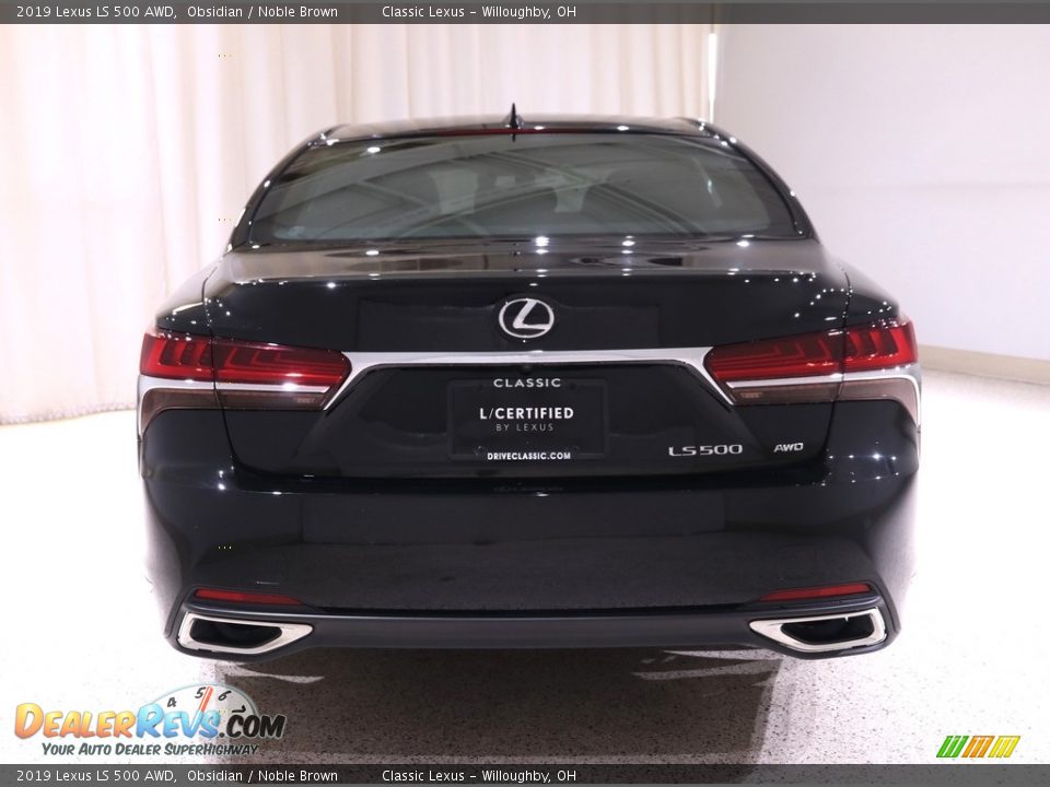 2019 Lexus LS 500 AWD Obsidian / Noble Brown Photo #22