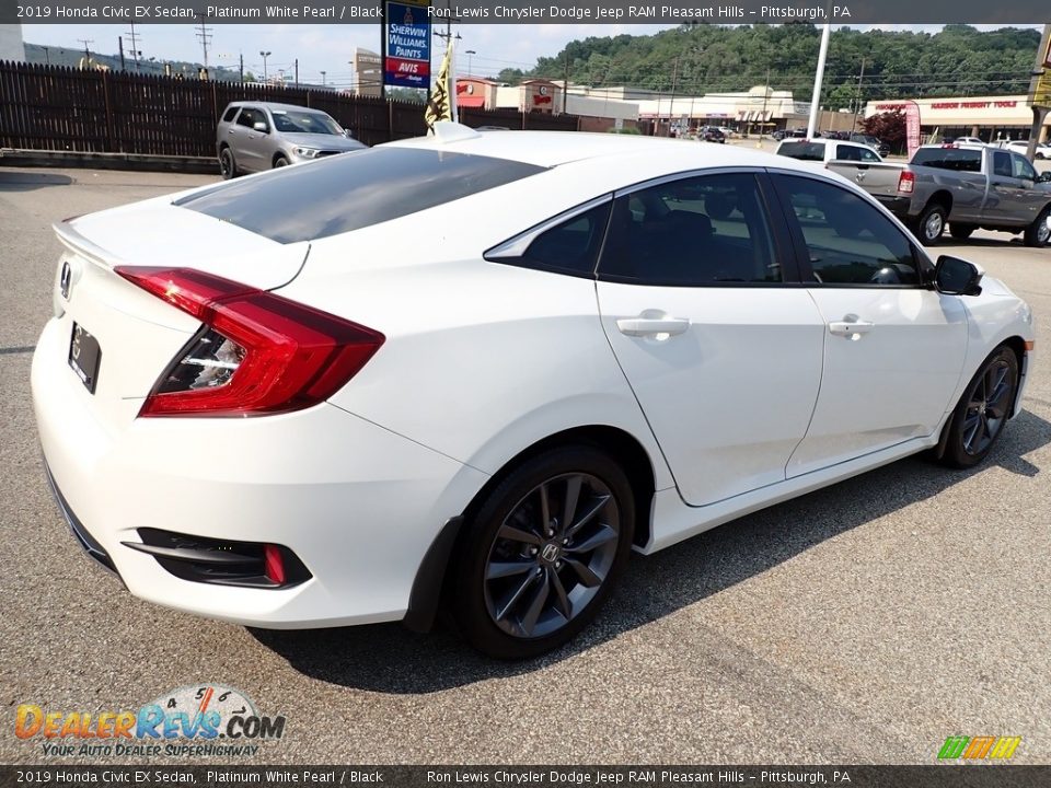 2019 Honda Civic EX Sedan Platinum White Pearl / Black Photo #6