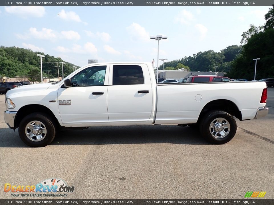 2018 Ram 2500 Tradesman Crew Cab 4x4 Bright White / Black/Diesel Gray Photo #2