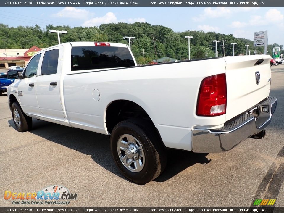 2018 Ram 2500 Tradesman Crew Cab 4x4 Bright White / Black/Diesel Gray Photo #3