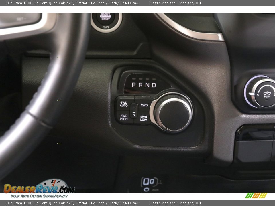 2019 Ram 1500 Big Horn Quad Cab 4x4 Patriot Blue Pearl / Black/Diesel Gray Photo #10