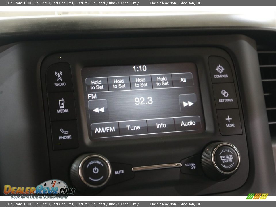 2019 Ram 1500 Big Horn Quad Cab 4x4 Patriot Blue Pearl / Black/Diesel Gray Photo #11