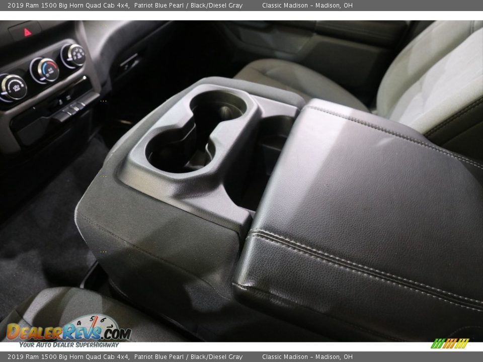 2019 Ram 1500 Big Horn Quad Cab 4x4 Patriot Blue Pearl / Black/Diesel Gray Photo #13