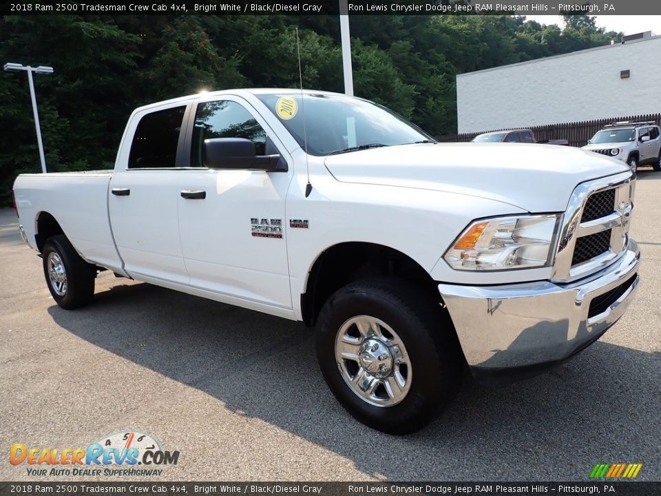 2018 Ram 2500 Tradesman Crew Cab 4x4 Bright White / Black/Diesel Gray Photo #7