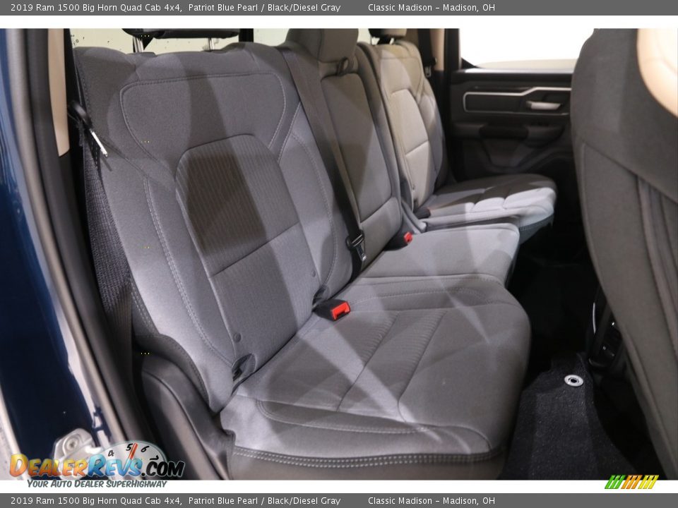 2019 Ram 1500 Big Horn Quad Cab 4x4 Patriot Blue Pearl / Black/Diesel Gray Photo #15