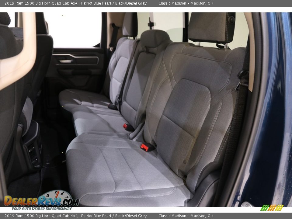2019 Ram 1500 Big Horn Quad Cab 4x4 Patriot Blue Pearl / Black/Diesel Gray Photo #16
