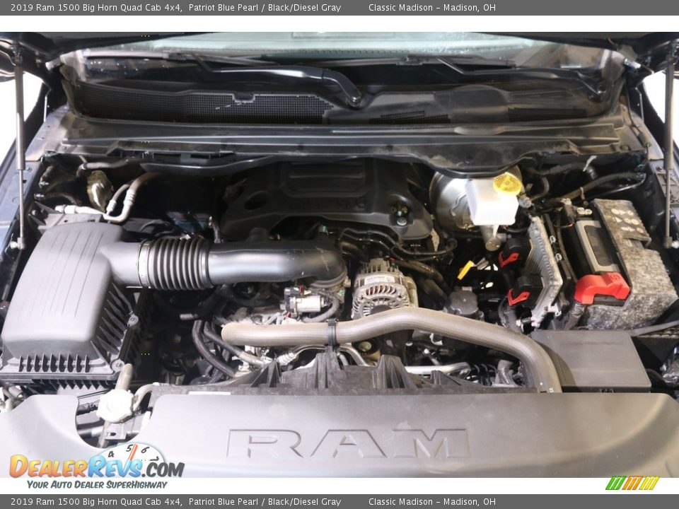 2019 Ram 1500 Big Horn Quad Cab 4x4 Patriot Blue Pearl / Black/Diesel Gray Photo #18