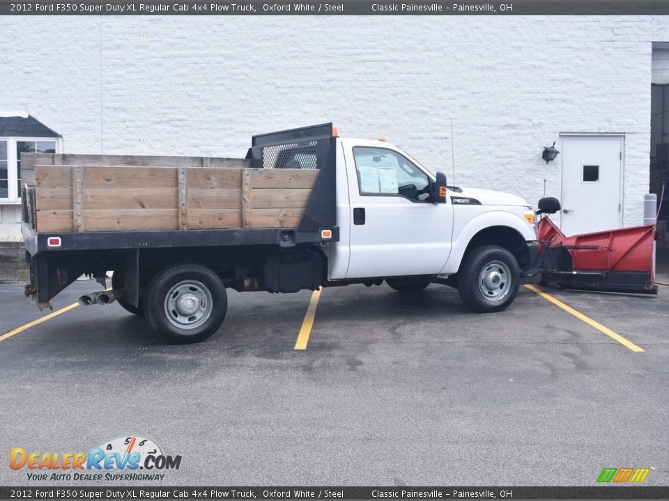 2012 Ford F350 Super Duty XL Regular Cab 4x4 Plow Truck Oxford White / Steel Photo #2