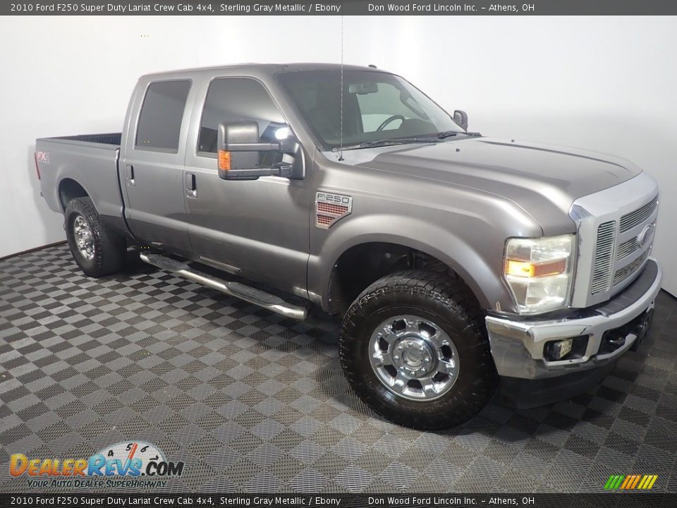 2010 Ford F250 Super Duty Lariat Crew Cab 4x4 Sterling Gray Metallic / Ebony Photo #3