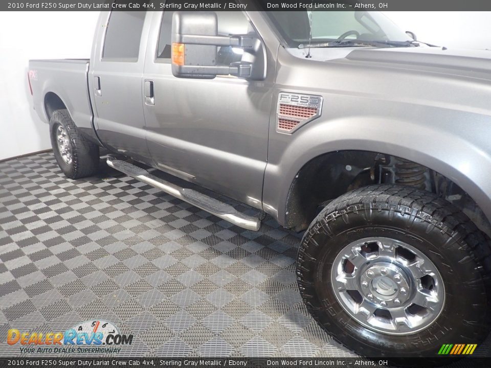 2010 Ford F250 Super Duty Lariat Crew Cab 4x4 Sterling Gray Metallic / Ebony Photo #4