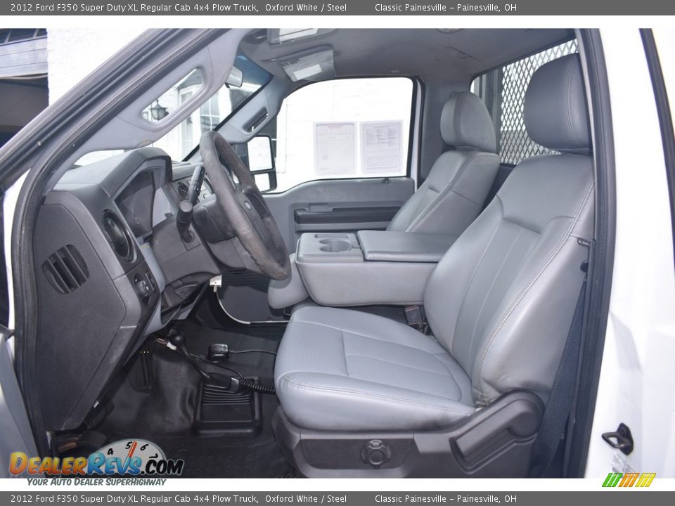 Steel Interior - 2012 Ford F350 Super Duty XL Regular Cab 4x4 Plow Truck Photo #7