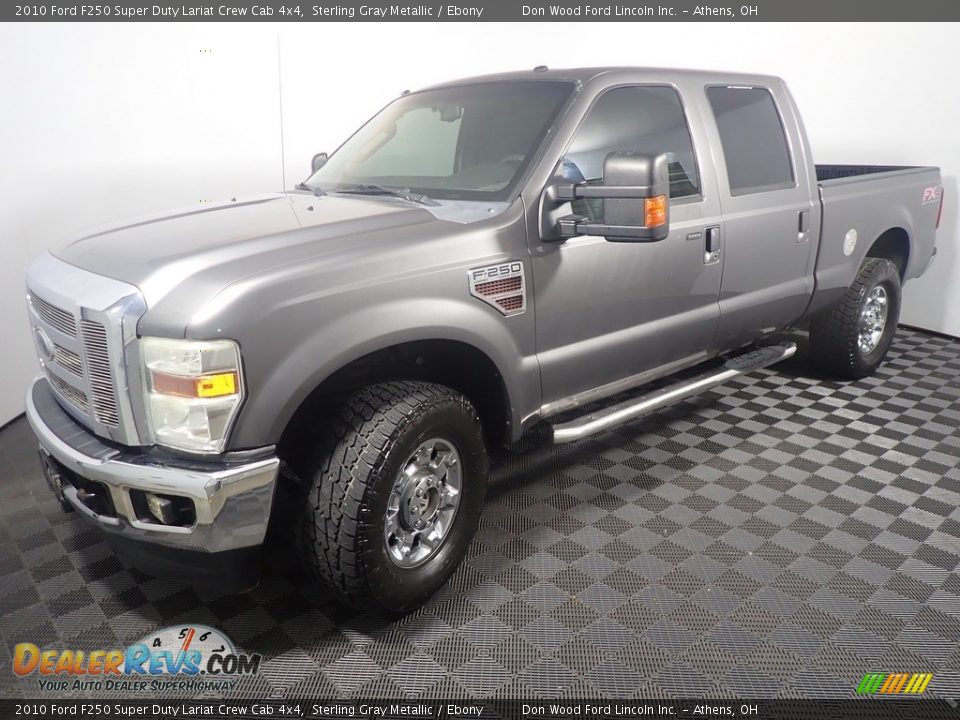 2010 Ford F250 Super Duty Lariat Crew Cab 4x4 Sterling Gray Metallic / Ebony Photo #9