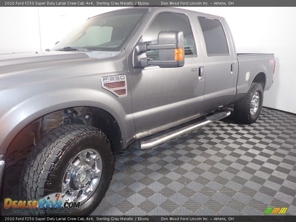 2010 Ford F250 Super Duty Lariat Crew Cab 4x4 Sterling Gray Metallic / Ebony Photo #10