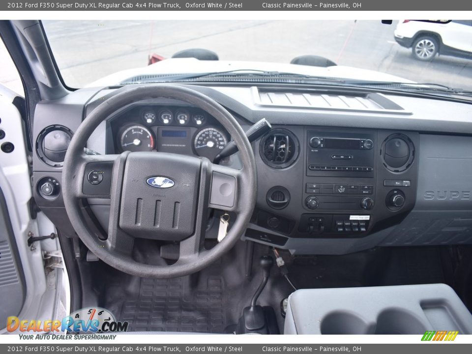 Dashboard of 2012 Ford F350 Super Duty XL Regular Cab 4x4 Plow Truck Photo #12