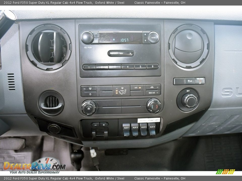 Controls of 2012 Ford F350 Super Duty XL Regular Cab 4x4 Plow Truck Photo #13