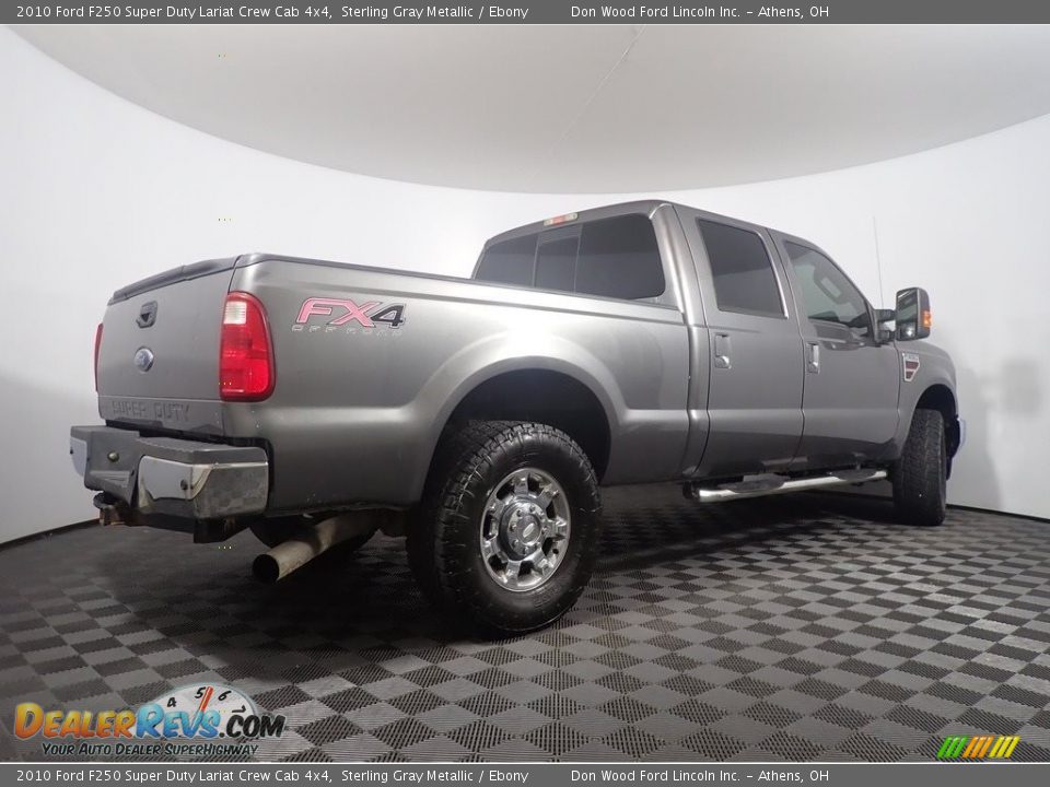 2010 Ford F250 Super Duty Lariat Crew Cab 4x4 Sterling Gray Metallic / Ebony Photo #14