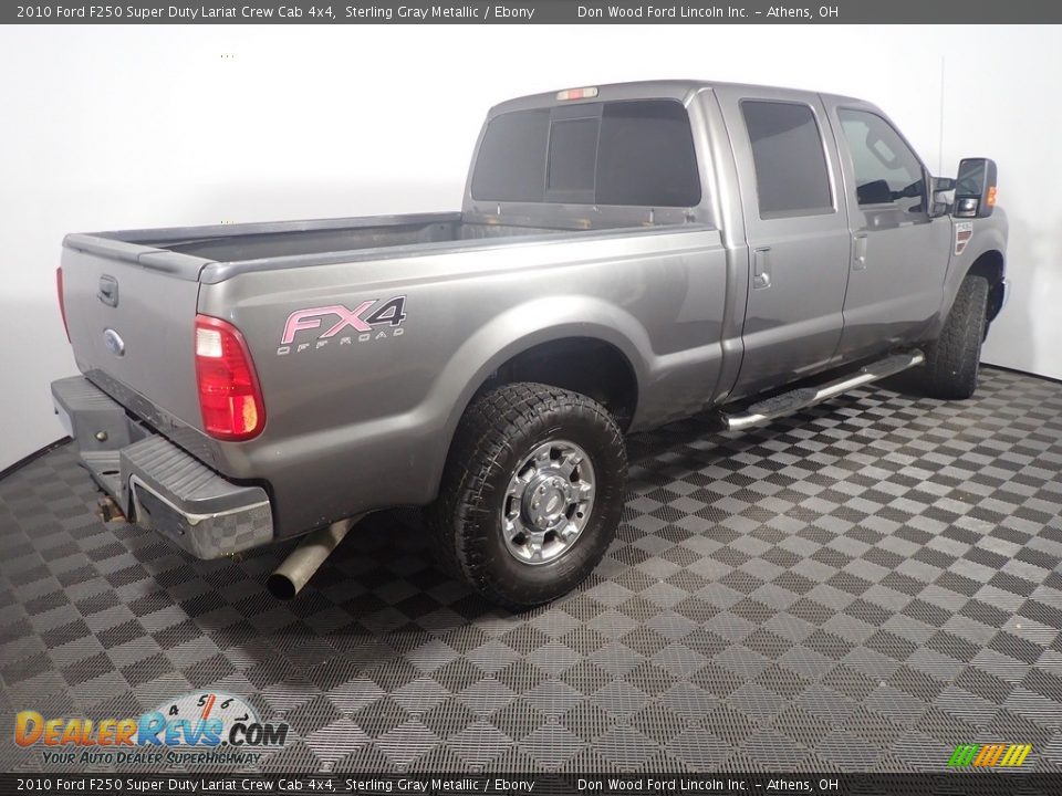 2010 Ford F250 Super Duty Lariat Crew Cab 4x4 Sterling Gray Metallic / Ebony Photo #15