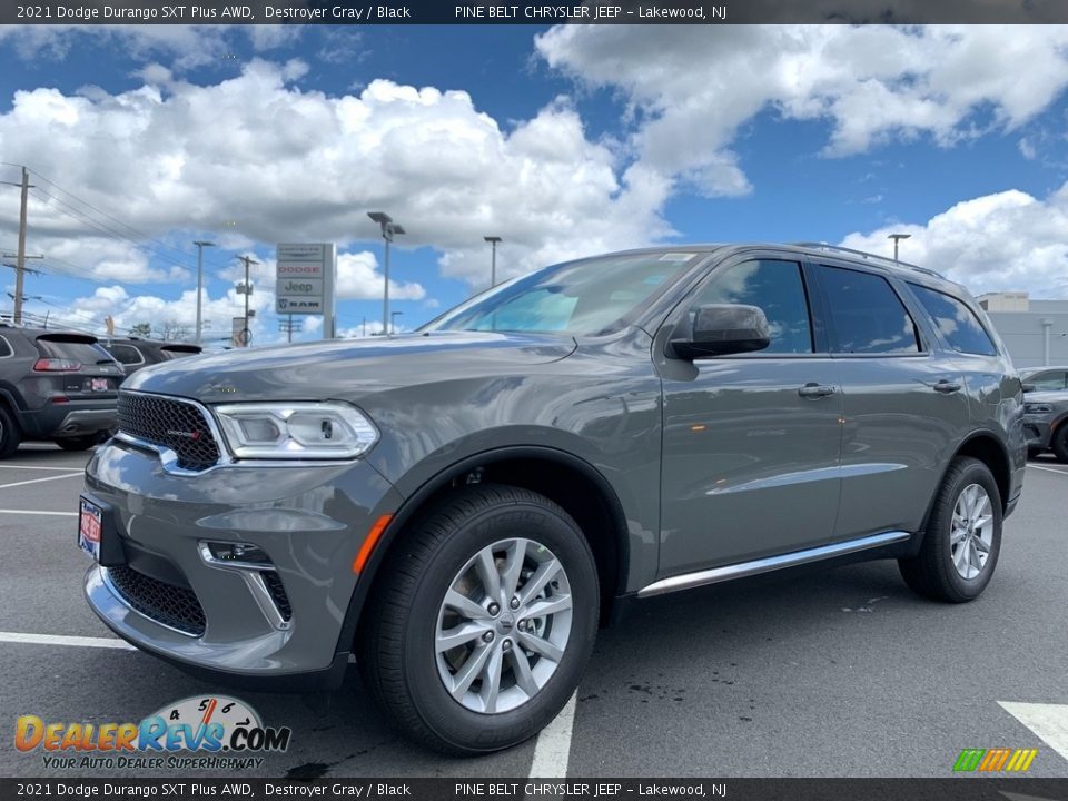 2021 Dodge Durango SXT Plus AWD Destroyer Gray / Black Photo #1