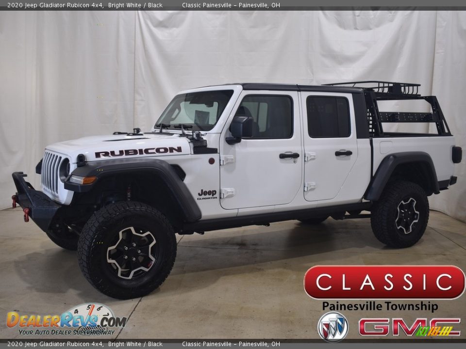 2020 Jeep Gladiator Rubicon 4x4 Bright White / Black Photo #1