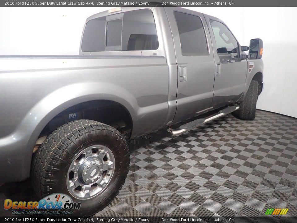 2010 Ford F250 Super Duty Lariat Crew Cab 4x4 Sterling Gray Metallic / Ebony Photo #17