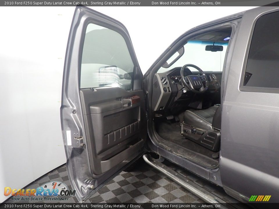 2010 Ford F250 Super Duty Lariat Crew Cab 4x4 Sterling Gray Metallic / Ebony Photo #19